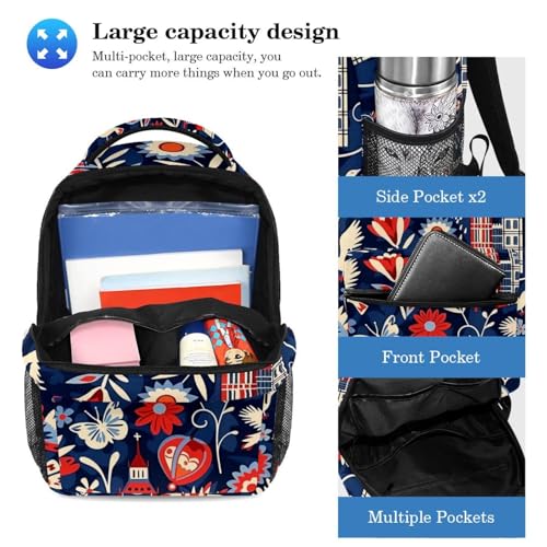 Sac à dos grande capacité avec trousse à crayons assortie