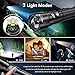 GEARLITE LED Taschenlampe Aufladbar, 6000 Lumen Extrem Helle Zoombares Taktische Taschenlampen mit 3 Lichtmodi & Langer Betriebsdauer, IP65 Wasserdichte Handlampe für Camping, Angeln, Notfäll, Wandern