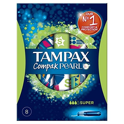 Tampax Pearl Compak Super Tampons Applicator, 8 each