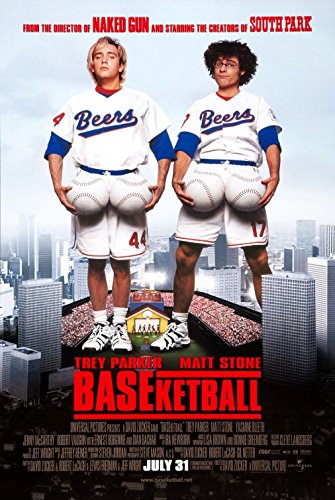 BASEKETBALL (1998) Original Authentic Movie Poster 27x40 - Dbl-Sided - Trey Parker - Matt Stone - Yasmine Bleeth - Jenny McCarthy
