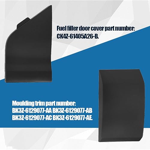 Miniatura 3 de Cubierta de escotilla de tapa de gasolina para puerta de combustible y moldura para Ford Transit 150 250 350 2015-2019 reemplaza BK3Z6129077AA
