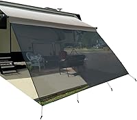 Vista 19 de Tentproinc Toldo para autocaravana de 8 x 20 pies x 3 pulgadas (ajuste para toldo de 21 pies), pantalla de malla, toldo protector solar