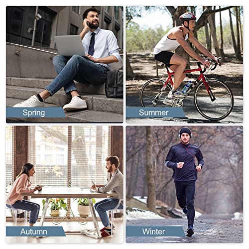 Niofind Sokken Heren 43-46/37-42, 6 Paar Enkelsokken Heren dames, Korte Sportsokken, Ademend Sokken Katoen voor Hardlopen, Sport, Wandelen, Werken… - Afbeelding 7