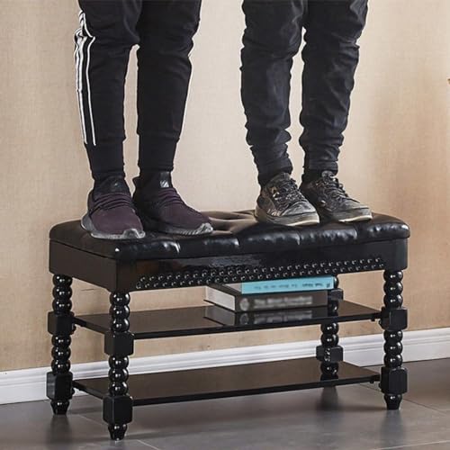 Étagère à chaussures à 3 niveaux avec coffre relevable pour un couloir net