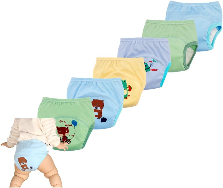 2018 New Anti Leakage Training Pants for Babies, Toddler 6 Layers Potty Training Pants (120b, 6 Pack)