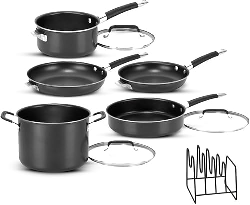 Miniatura 2 de Cuisinart SmartNest - Juego de 9 piezas de aluminio antiadherente (negro)