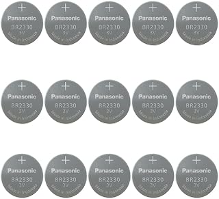 BALOLO (15-Pack) BR2330 3V 255mah Industrial Battery Non Rechargeable Battery BR2330 Industrial Precision Lithium Battery