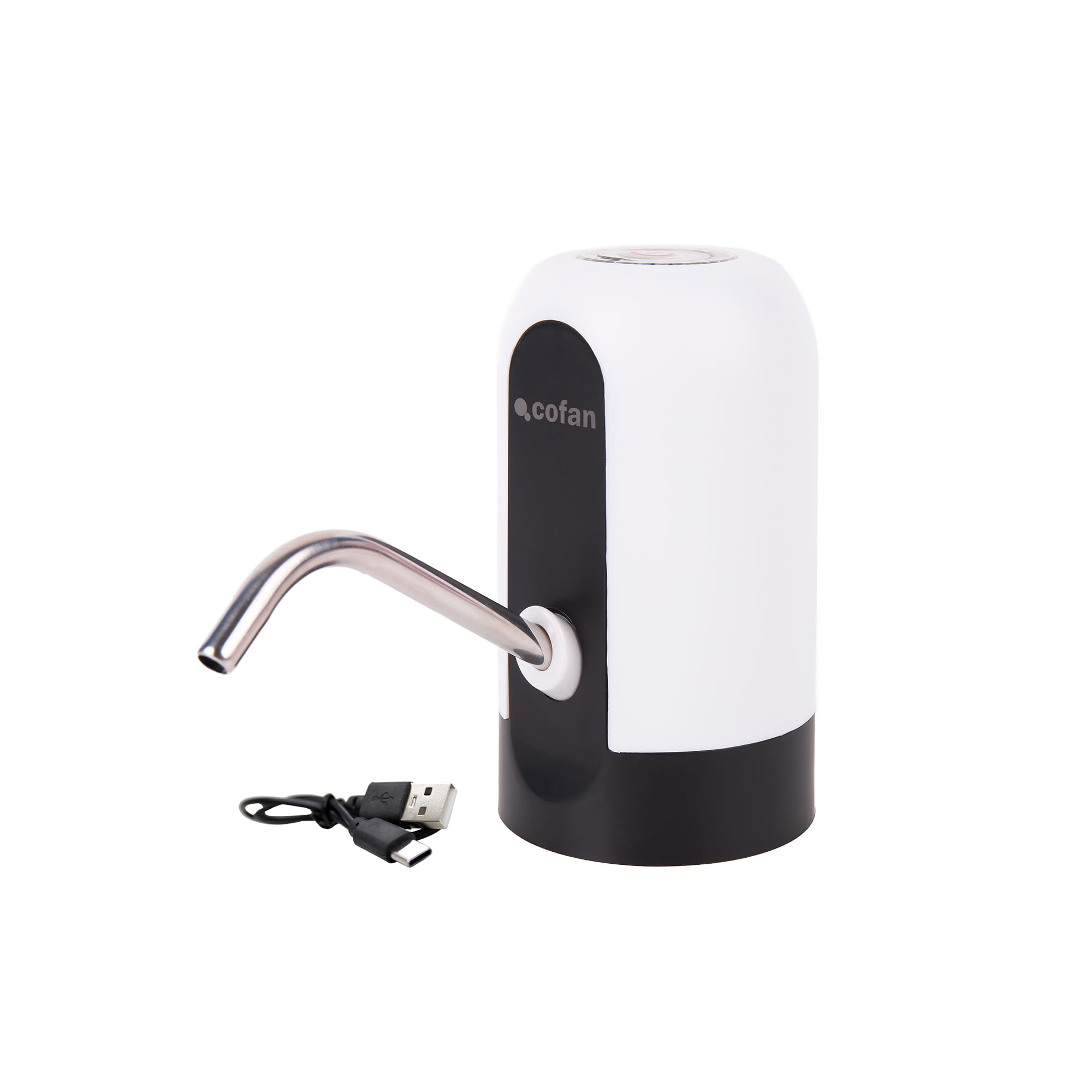 Cofan Dispensador de Agua eléctrico | Grifo portátil para garrafas de Agua | Adaptador Universal Incluido | Batería Recargable de 1200 mAh con conexión USB-C