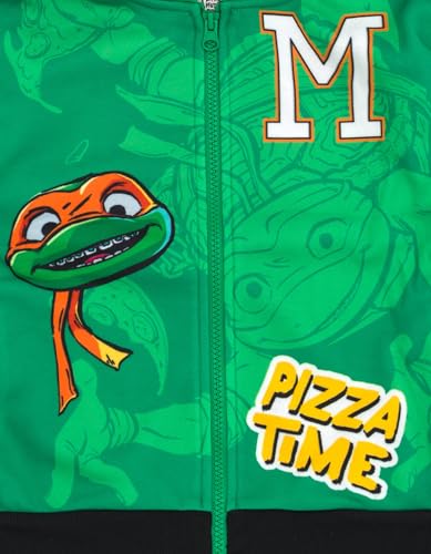 Image of TEENAGE MUTANT NINJA Turtles Boys' Cosplay Fleece Zip-Up Hoodie Toddler to Big Kid