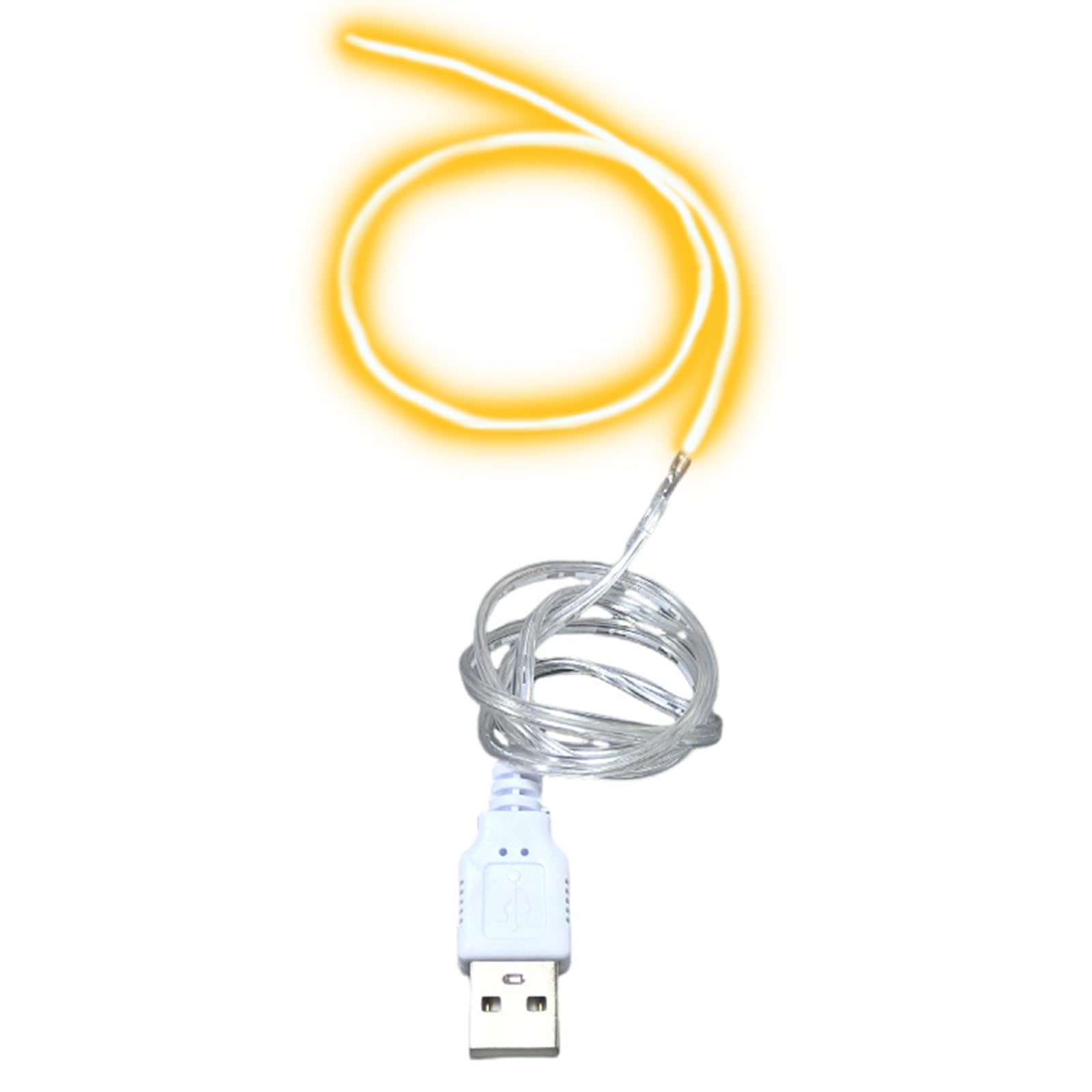 Gissroys Flexible Filament Lighting Cord 5V USB LED Chip 360 Degree Lighting Bendable Bulb Lamp Enduring USB LED Chip