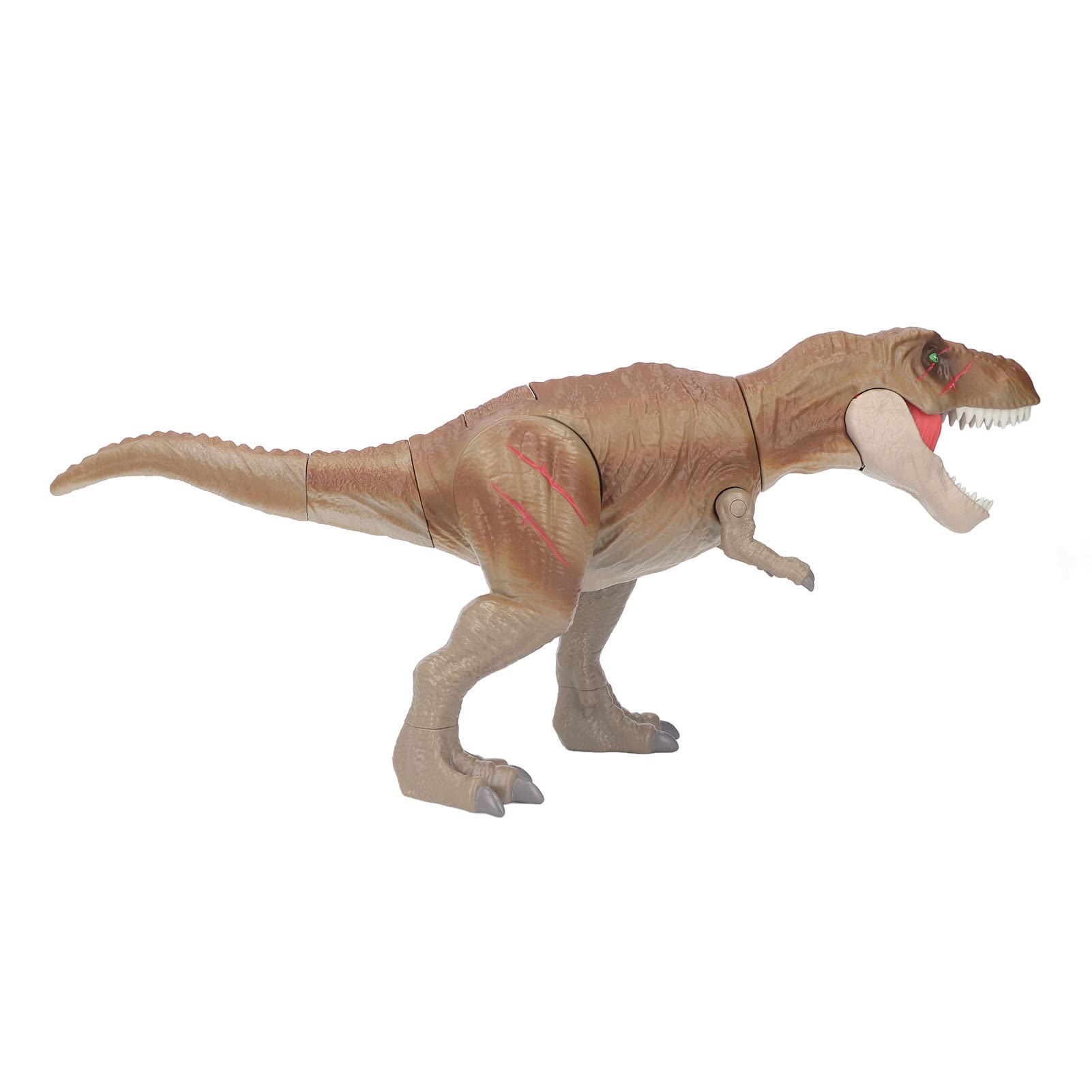 Model dinozaura zabawka symulacja żywy, ręcznie malowany przezroczysta tekstura ruchome wspólne zabawka dinozaura na wystrój pokoju dziecięcego (Brązowy)