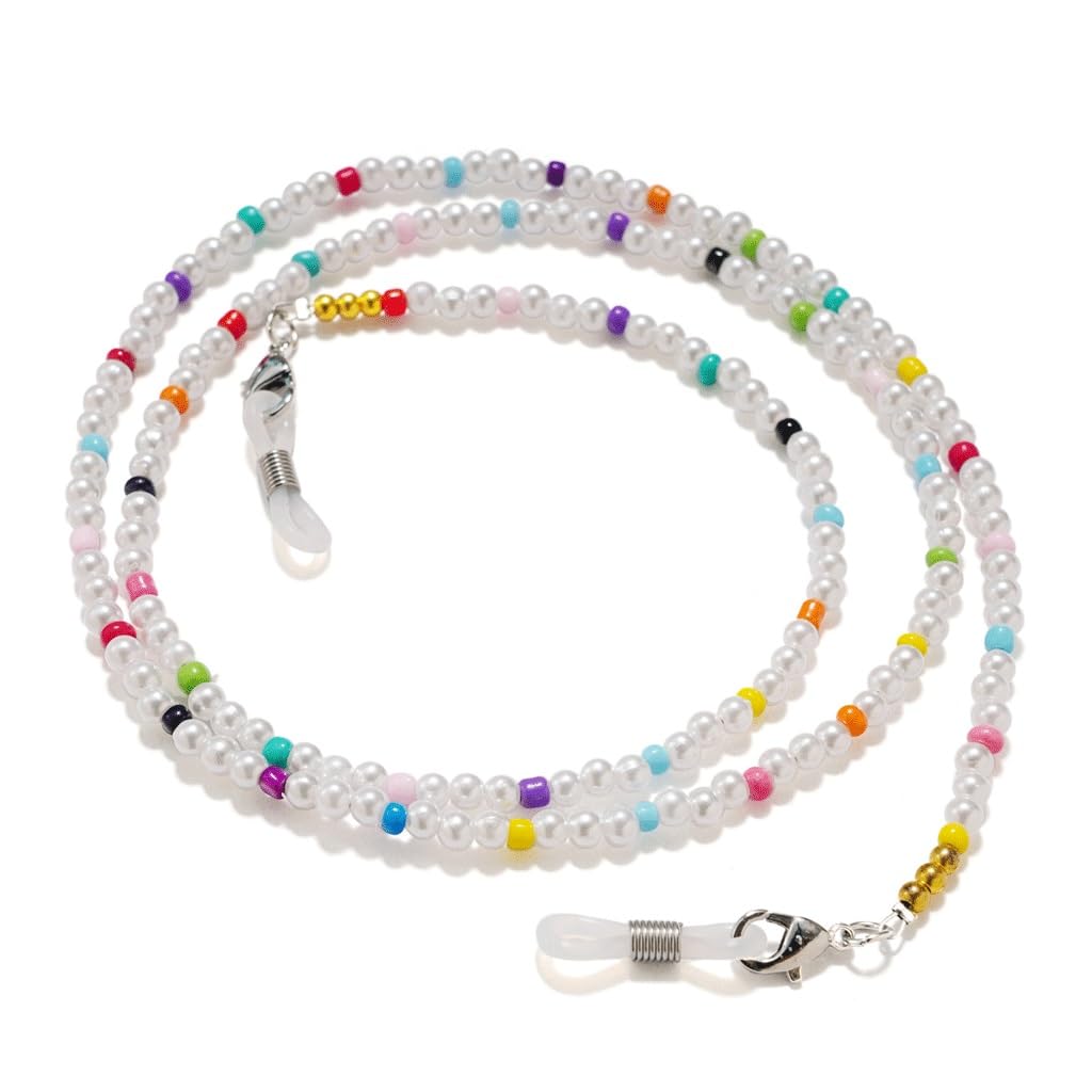 Elegante Retro-Brillenkette mit Imitationsperlen, Kordel für Maskenzwecke