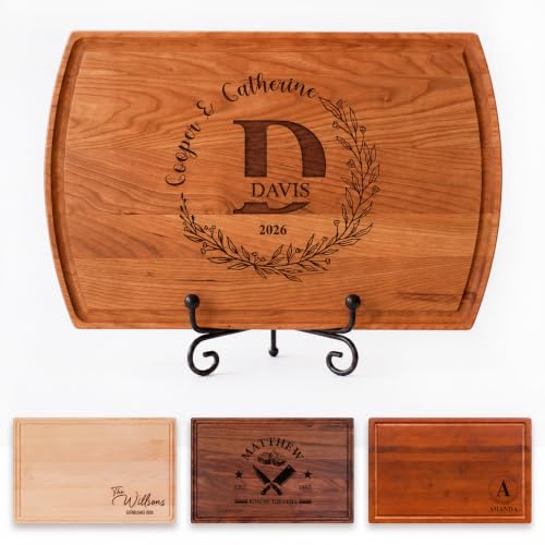 Tabla de cortar personalizada de madera con grabado miniatura 1
