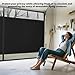Privacy Garage Door Screen Blackout for 2 Car Garage-16x7FT Magnetic Garage Screen, 9.6LB Heavy Duty Thicker 265g/㎡ Mesh, Hands Free, Magnetic Privacy Garage Screen Door(Black, 16 * 7FT)