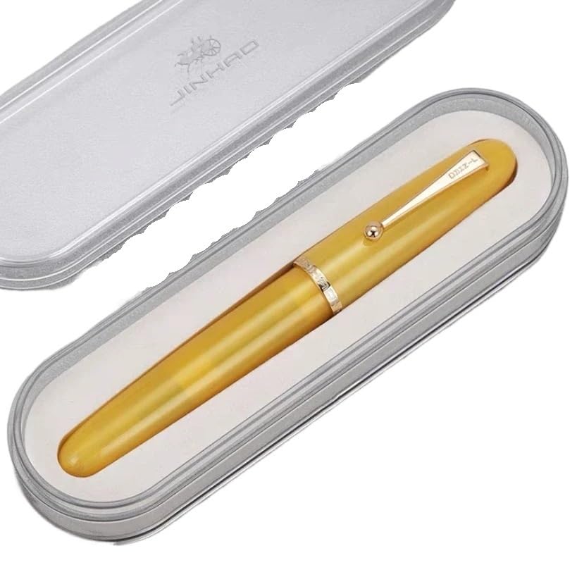 Stylo-plume en résine topaze XMKT avec plume fine de 0,5 mm pour une écriture fluide