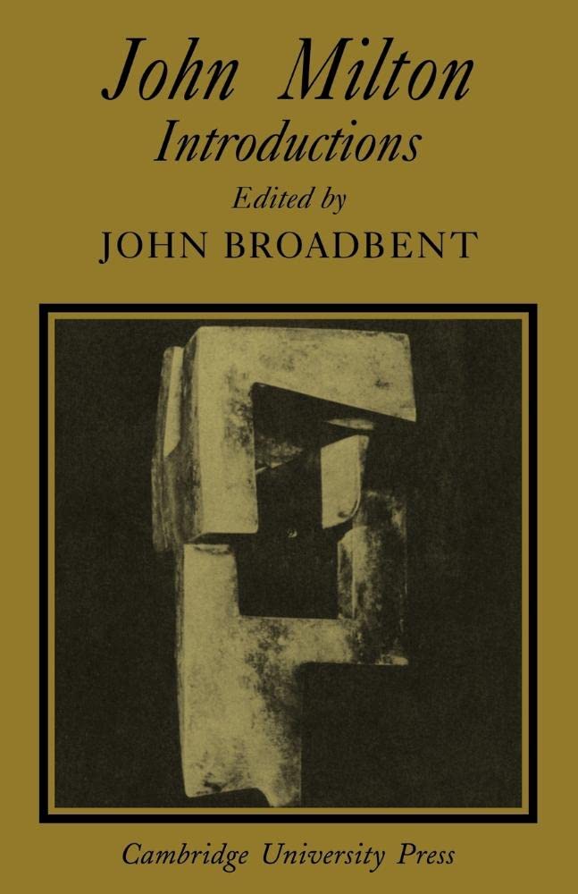 John Milton: Introductions (Cambridge Milton Series for Schools