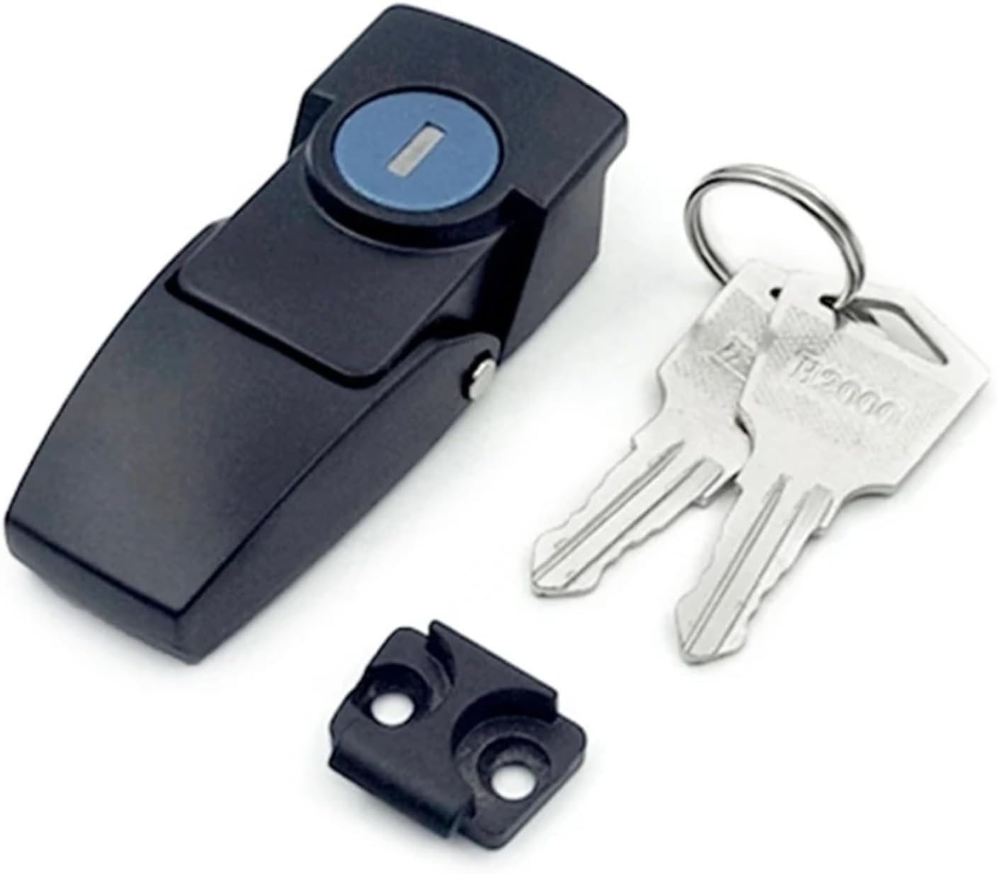 Black Zinc Alloy Invisible Hasp Lock, Toggle Latch for Suitcase, Box, and Case Security(Nickel)