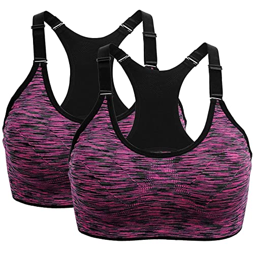 Soutien-gorge de sport femme lot de 2 brassière course à pied gym S J