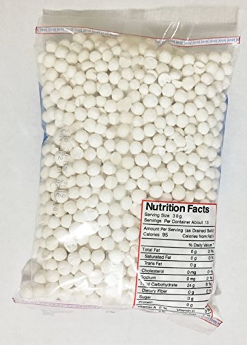 Asuka 14oz Tapioca Pearl White Large (One Bag)