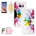 Galaxy S6 Case, Galaxy S6 Wallet Case, OMIU(TM) [Personalized Colorful Flower] Bran-new Stylish Slim Premium PU Leather Card Slots Stand Wallet Case Cover Fit For Samsung Galaxy S6, Sent Stylus