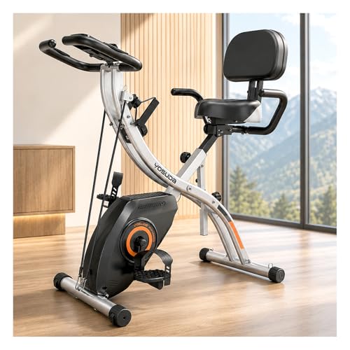 YOSUDA Folding Exercise Bike - 5 IN 1 Foldable Stationary Bi...