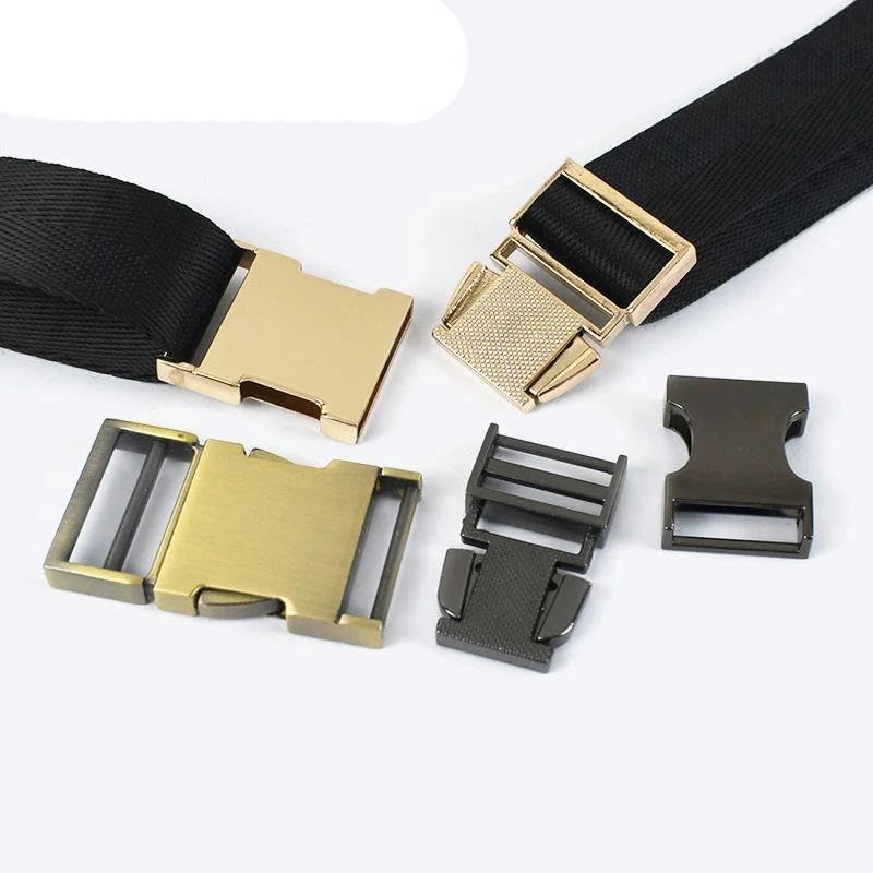 4/10 Uds. Hebillas de liberación de 19/25/32/38mm, hebillas de Metal para mochilas, correas para bolsos, cierre de gancho, hebilla de Clip LATERAL para Collar de mascotas, accesorios de Hardware DIY