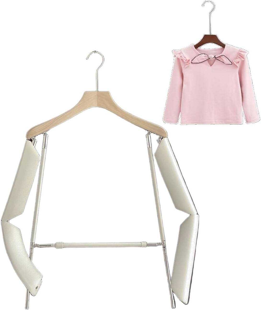 Invisible Dress Form Mannequin,Clothing Display Hangers with Adjustable Waist and Arms,Mannequin Torso for Photography Show(Medium)