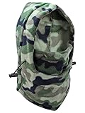Camouflage Print Snood Ski Mask Hat with Drawstring