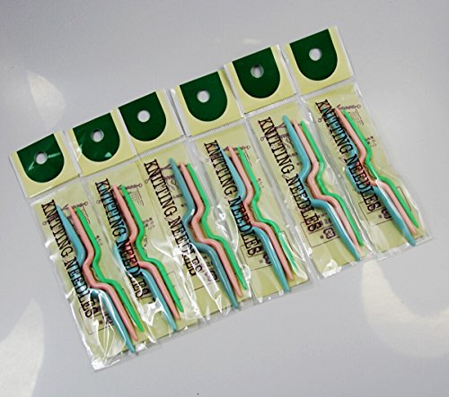 Chengyida 20 Set (3 Size Knitting Cable Needles) Knitting Stitch Holders Cable Needles Crochet Tool Craft Hook Knit , Plastic Stitch Holder Cable Knitting Needles Craft #TOP16