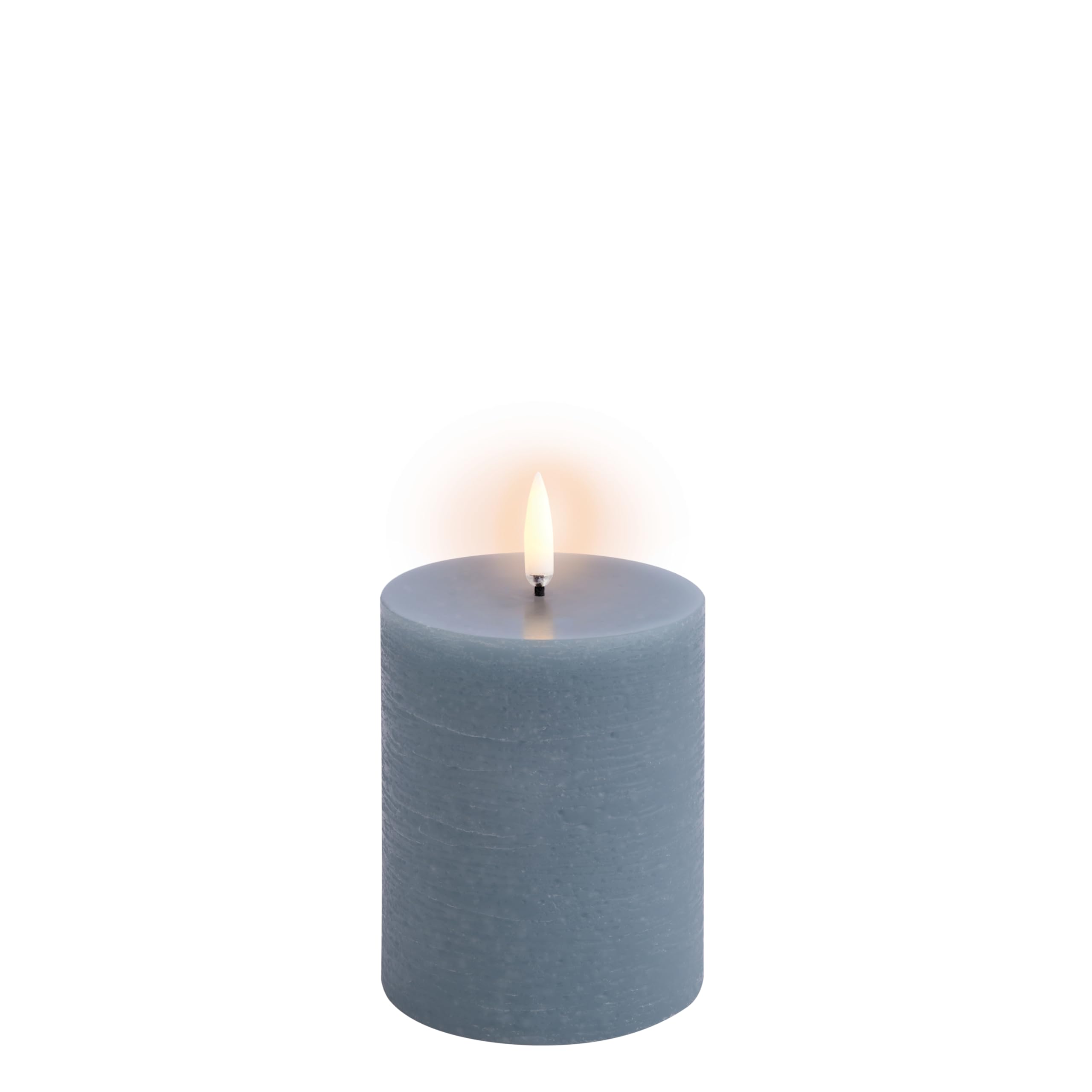 Piffany Copenhagen Uyuni UL-PI-HB78010 LED-Pillar-Kerze, Hazy Blue, Rustic – 7,8 x 10,1 cm