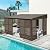 SHPAI 10x14FT Wall Mounted Sunroom Kit All Season, Outdoor Enclosed Gazebo Lean to Solarium with Detachable Polycarbonate Roof/Windows, 2 Lockable Sliding Doors, Permanent Aluminum Sun Room for Patio