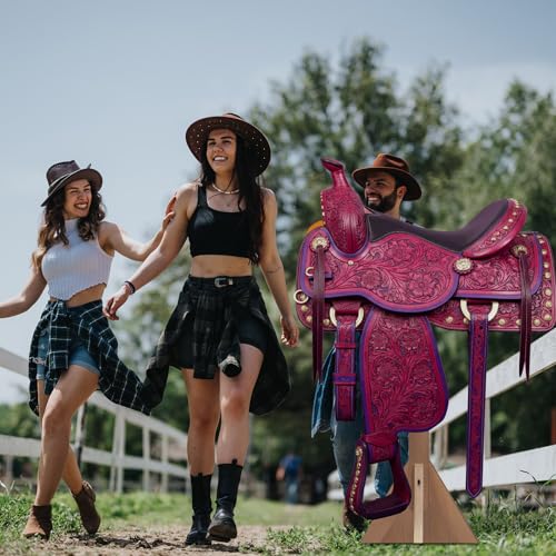Image of Marsui 5.3ft Horse Racing Party Decorations Saddle Cardboard Cutout Stand up Life Size Derby Day Photo Props Animals Decor for Derby Day Rodeo Western Party Equestrian Events Supplies