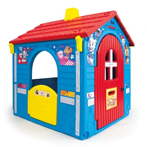 INJUSA - Maison de Jouet Pat Patrouille pour Enfants +3 Ans | Cabane Exterieur de Jardin en Plastique avec 3 Portes d'Entrée | 1 Fenêtre | Licence Disney |...