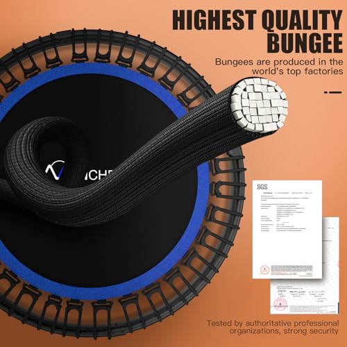 Image of ANCHEER 40 inch /48 inch Foldable Mini Trampoline with Adjustable Handle for Adults