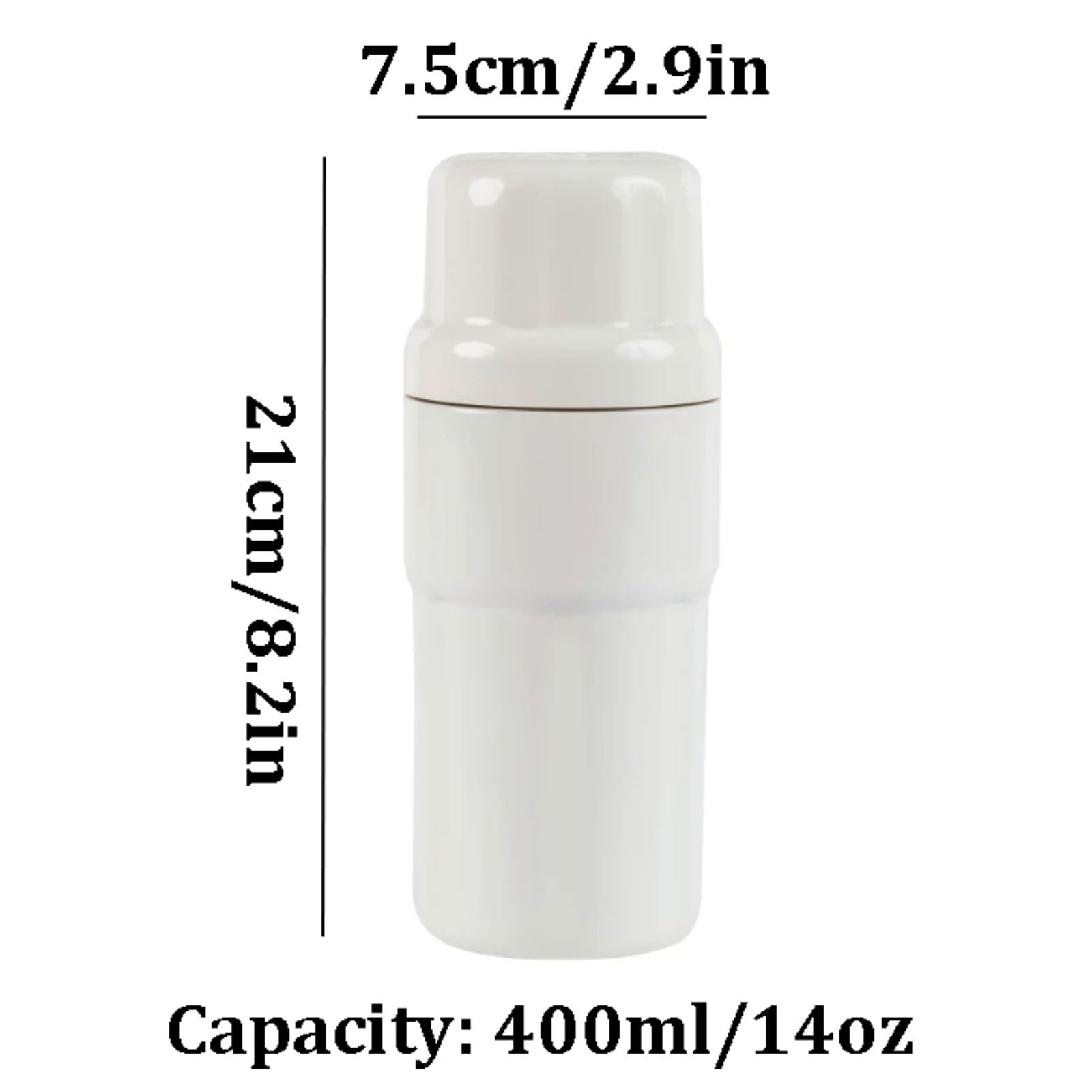 Inalámbrico Licuadora portátil de plástico con tapa for beber directamente, exprimidor portátil recargable for batidos y batidos, 400ml/14oz alta eficiencia
