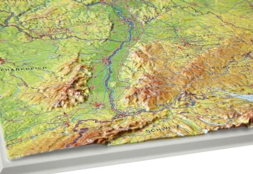 Deutschland 1:1.2MIO: Reliefkarte Deutschland (Tiefgezogenes Kunststoffrelief)