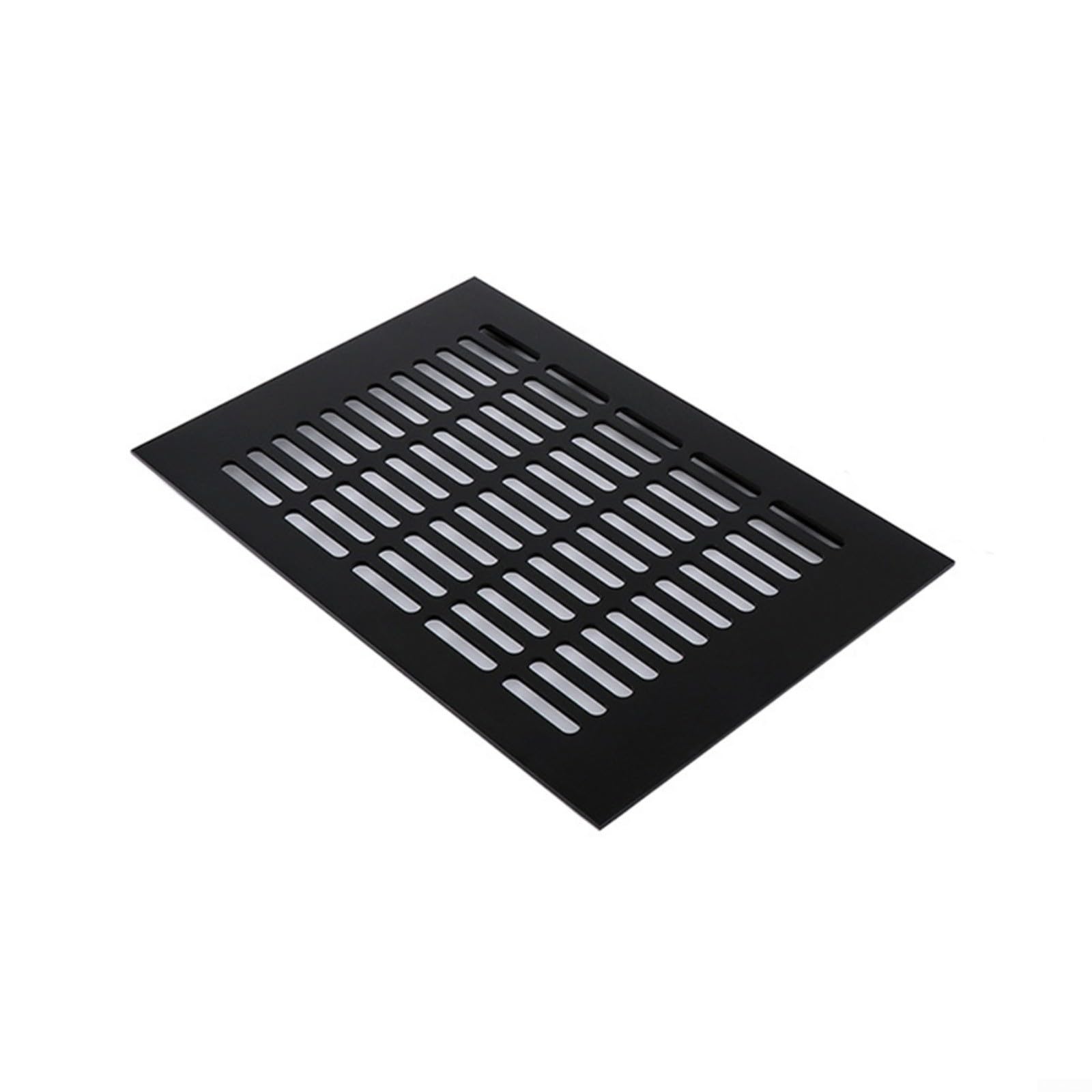 Osłona otworu wentylacyjnego na ściany wewnątrz, prostokątna osłona kratki wentylacyjnej do szafy, szafki na buty, kratka wentylacyjna, czarna, 200 x 200 mm