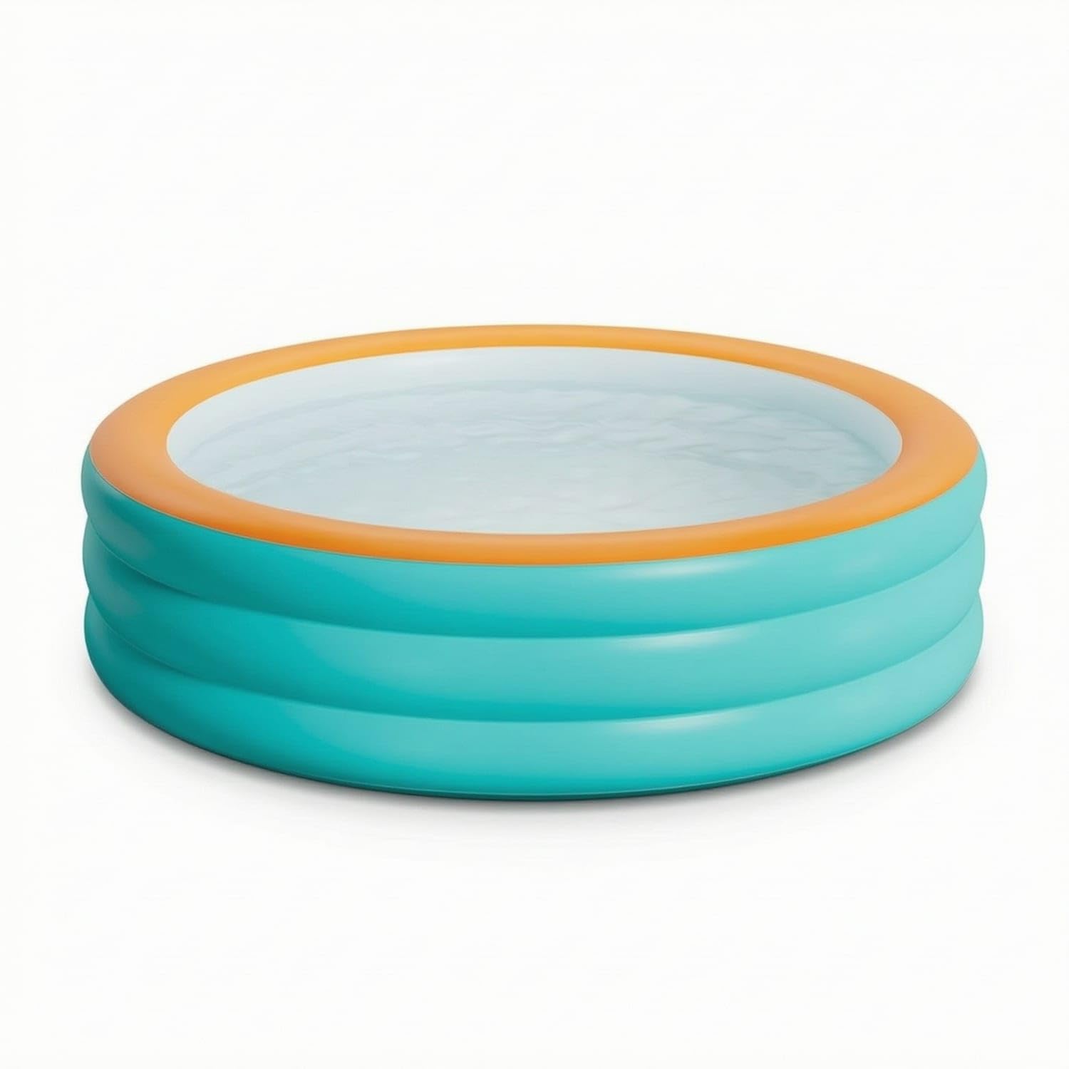 Ojiva® Three-Layer Inflatable Swimming Pool Round Inflatable Pool Thickened Reinforced for Children, Toddlers, Backyard, Garden, Green-Orange 3-Ring-image-46