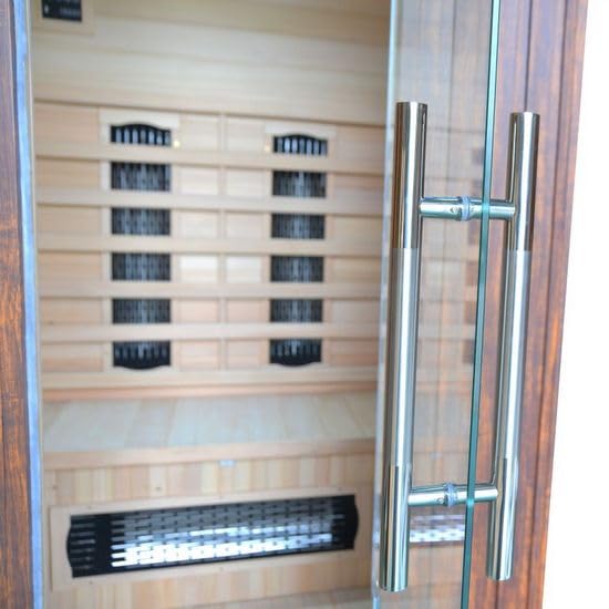 Bagno Italia Sauna infrarossi cm 120x105 con tetto adatta per installazione all’esterno cromoterapia