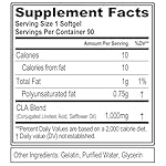 Evlution Conjugated Linoleic Acid CLA Pills - CLA 1000mg Diet Pills to Support Weight Loss Fat Burning Lean Muscle and Faster Metabolism - Stimulant-Free Safflower Based Fat Loss Support - 90 - Image 2