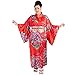 Produktbild PRINCESS OF ASIA Große Größen Japan Yukata Geisha Kimono + Obi Gürtel Cosplay Morgenmantel L XL Satin Rot