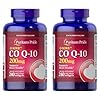 Puritan’s Pride Coenzyme CoQ10 200mg, Dietary Supplement for Heart Health, Blood Pressure, Oral Gum Health, and Healthy Aging Support, 240 Rapid Release Softgels, 2-Pack