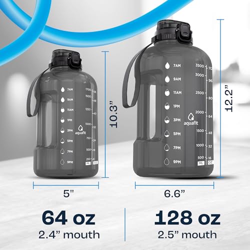Aquafit 1 Gallon Water Bottle With Time Marker thumb #6
