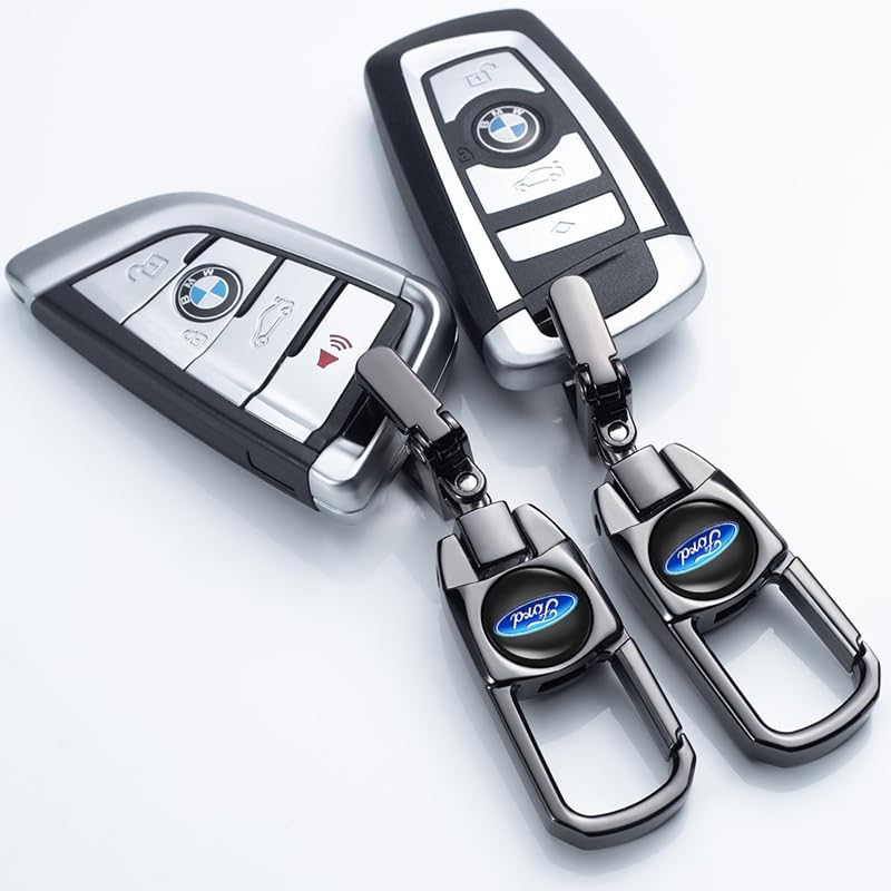 lovmmewlot-with-Ford-KeyringMetal-Car-Keychain-Replacement-with-Ford-Fusion-F150-F250-F350-F450-F550-Edge-Explorer-Mustang-F151Key-Chain-Key-ring-for-Car-AccessoriesFamily-PresentBlack