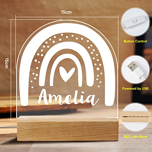 Lámpara de Mesa de Noche Acrílica LED Personalizada VEELU miniatura 5
