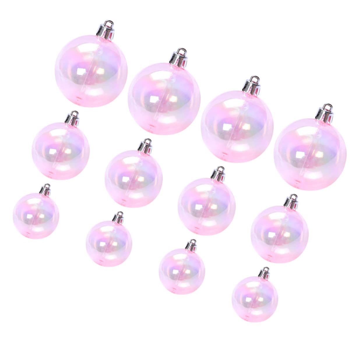 Abaodam 36piezas Bolas Colgantes Decorativas para Pasteles y Eventos Rosa Adornos para Fiestas y Decoración Navideña