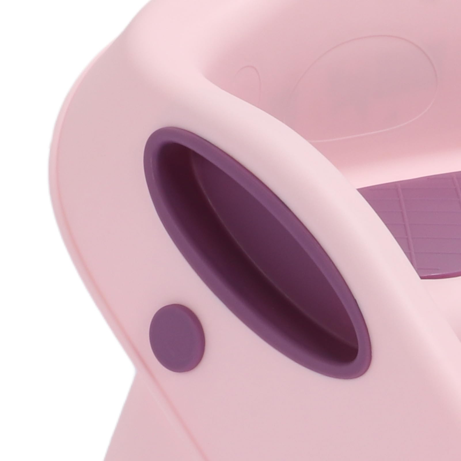Cryfokt Taburete de Entrenamiento para IR Al Baño, 3 en 1, Seguro, Plegable, Taburete de Lavabo de 2 Escalones para Bebés, Baño de Plástico Amarillo para Niños Pequeños (Rosado)