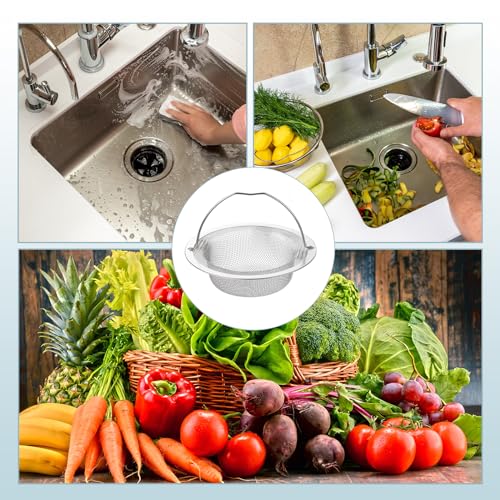 Colador para fregadero de cocina acero inoxidable 2 unidades miniatura 7