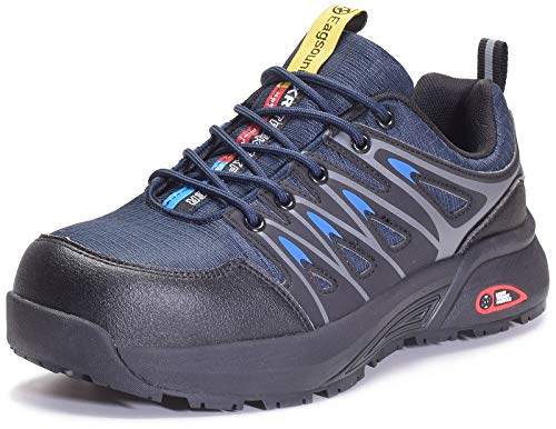 Zapatos de Seguridad Hombres Zapatillas de Trabajo con Punta de Acero Cómodas...