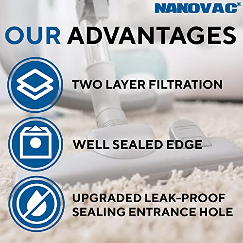 Fits Shop Vac Bags 10-14 Gallon Type F - 9066233 9066200 90662 Double-Layer Type I 90672 9067200 9067233 Vf2005 Shopvac 12 Gallon Vacuum Filter Bag (5 Pcs) #TOP6